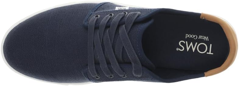 Мужские кеды TOMS Carlo 2.0 на шнуровке - черные — фото 4