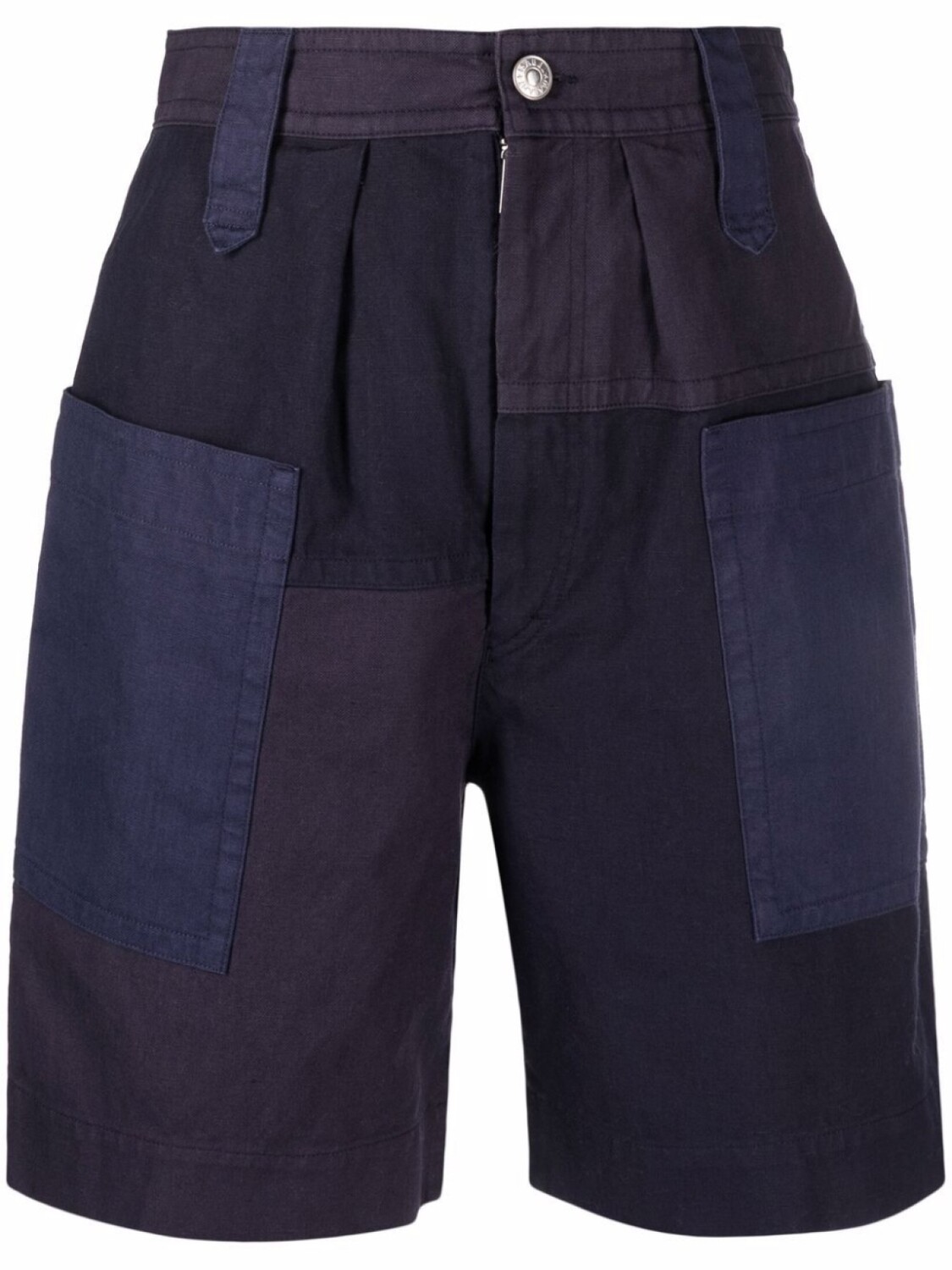 

Marant Étoile шорты в технике пэчворк, синий