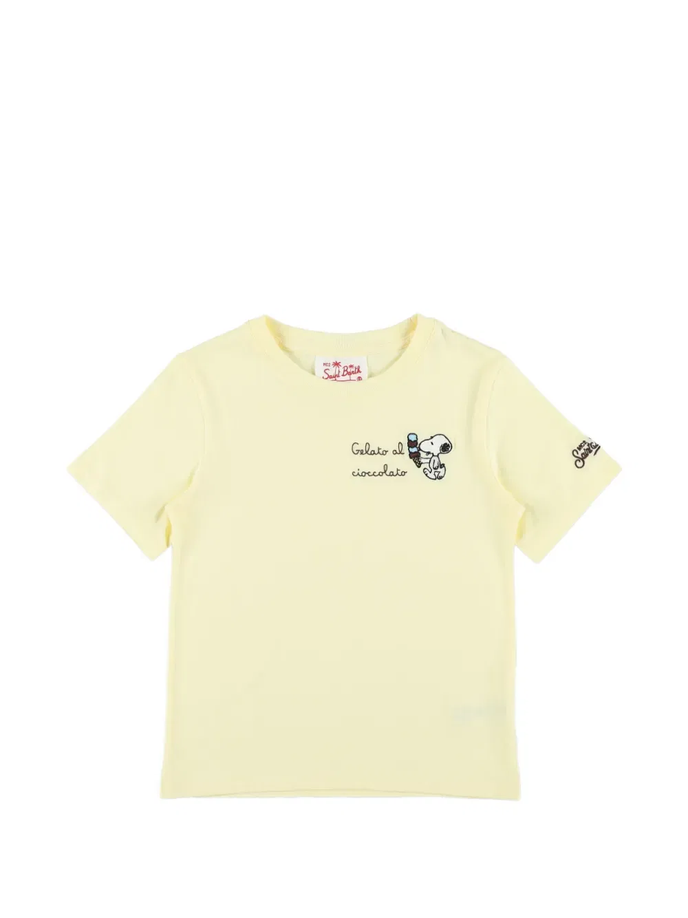 Футболка с графическим изображением мороженого Mc2 Saint Barth Kids, желтый