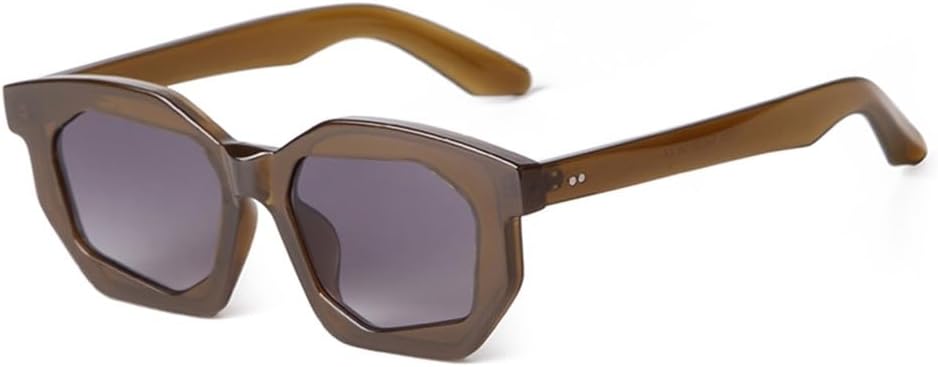 

Солнцезащитные очки в стиле ретро, ​​зеленые, многоугольные, маленькие, для женщин, винтажные, с заклепками, для мужчин, модные, трендовые спортивные солнцезащитные очки MTZJH, C3