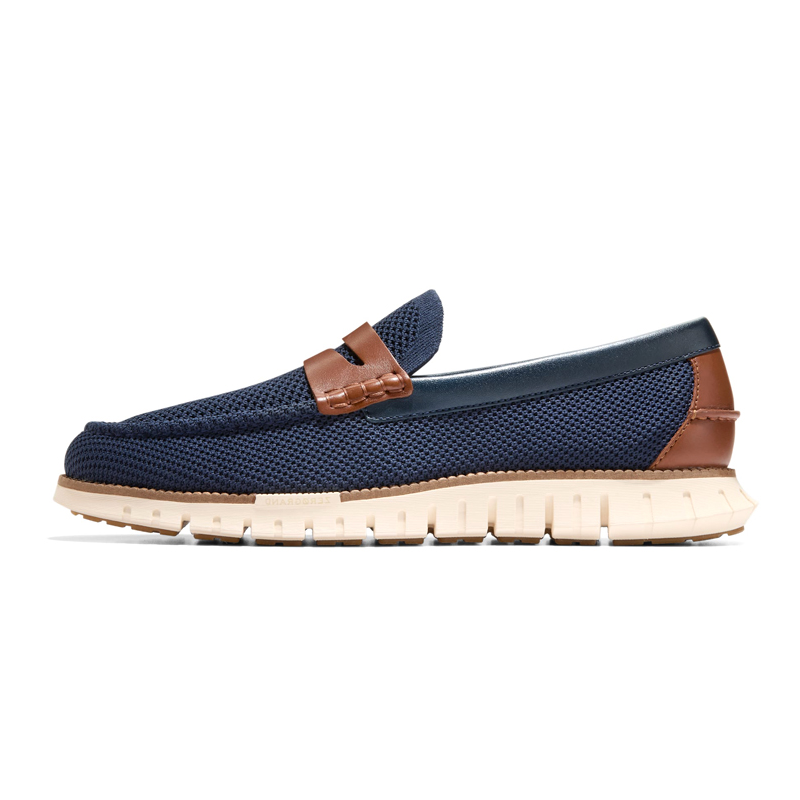 

COLE HAAN Нескользящие, износостойкие, дышащие низкие повседневные туфли, мужские, темно-синие