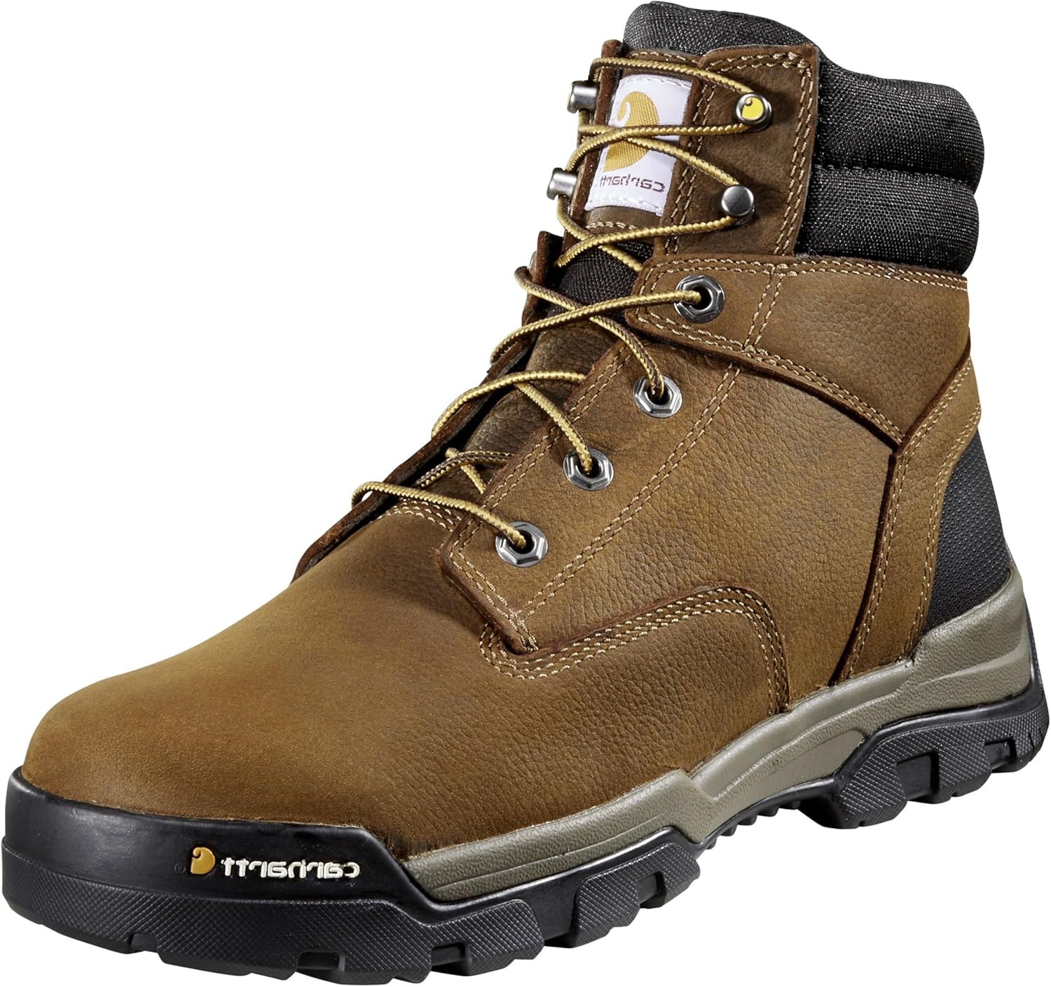 

Рабочие ботинки Carhartt Ground Force 6" Waterproof Composite Toe для мужчин, Bison Brown Oil Tan