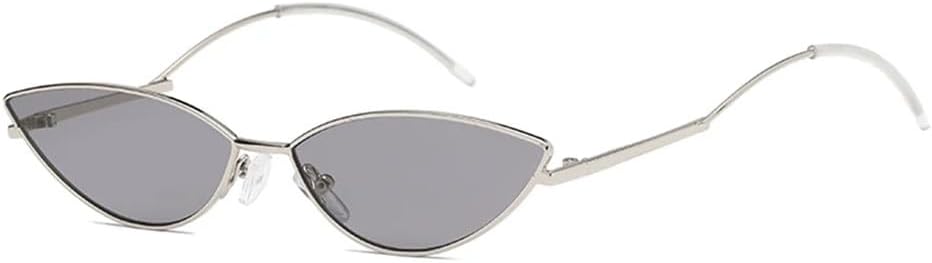 

Винтажные маленькие солнцезащитные очки «кошачий глаз» для женщин, модные солнцезащитные очки «кошачий глаз» в узкой оправе из сплава, защита от ультрафиолета UV400 KTUCN, 8