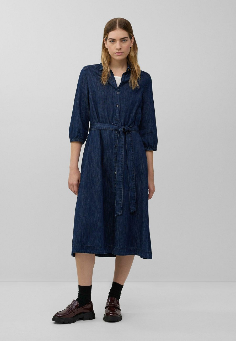 

Платье s.Oliver LÄSSIGES MIT 3/4-ÄRMELN UND KNOPFLEISTE, Navy/Rinsed Denim