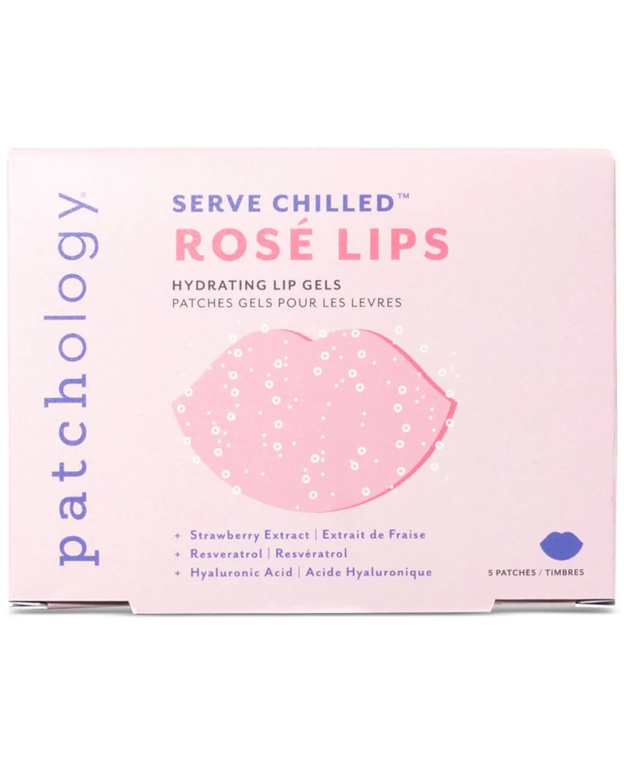 Patchology Охлажденный гель для губ со вкусом розового вина, упаковка из 5 штук