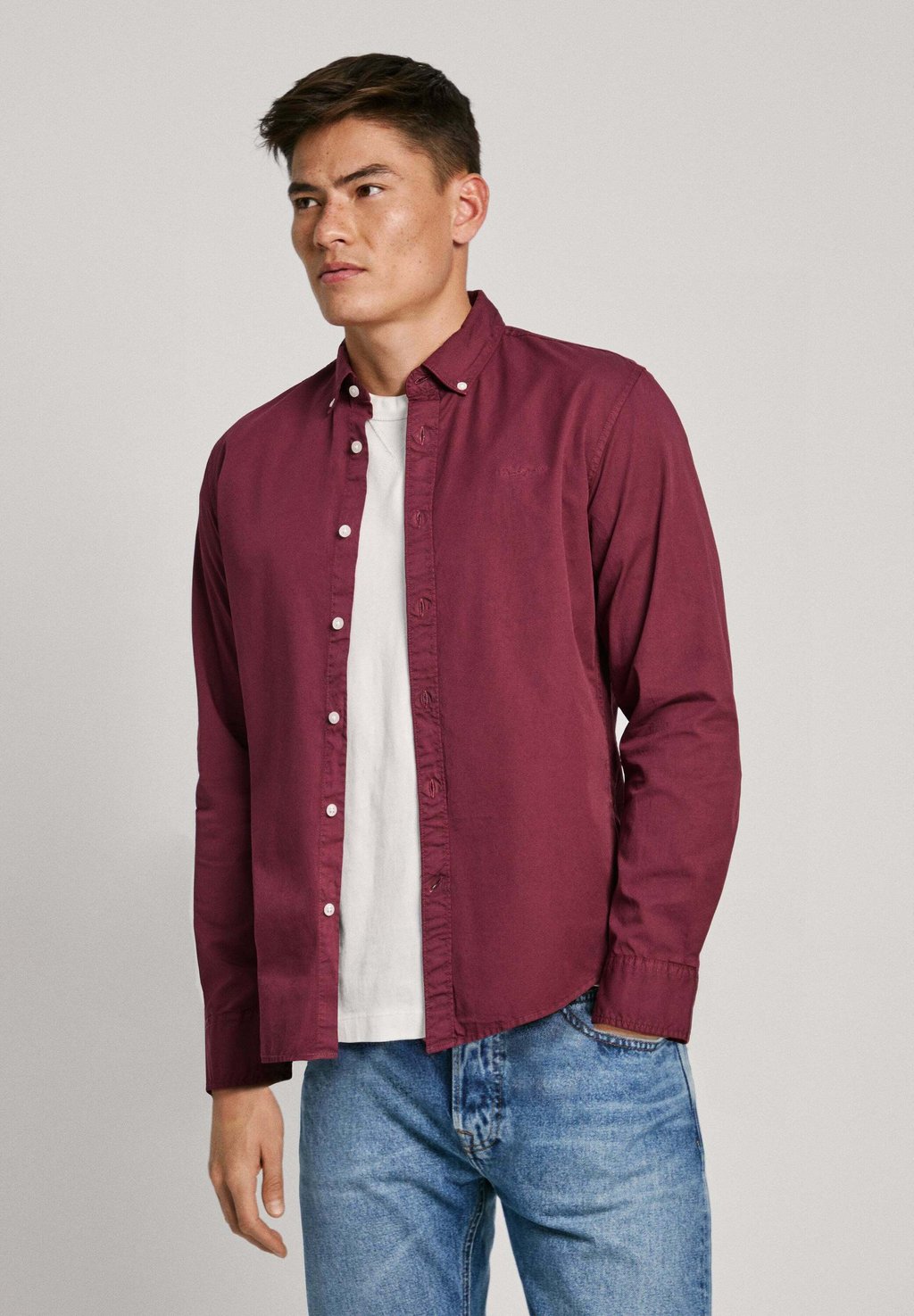 

Рубашка MANLEY Pepe Jeans, темно-красный