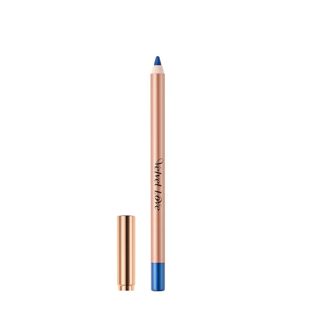 

Подводка для глаз velvet love eyeliner pencil Zoeva, metallic marine blue, вес 1.2 гр.
