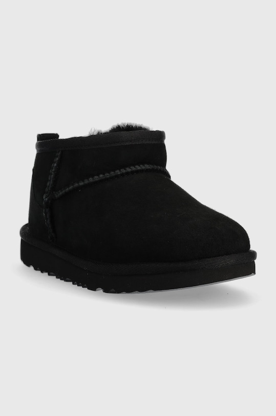 Детские замшевые зимние сапожки K Classic Ultra Mini Ugg, черный — фото 2