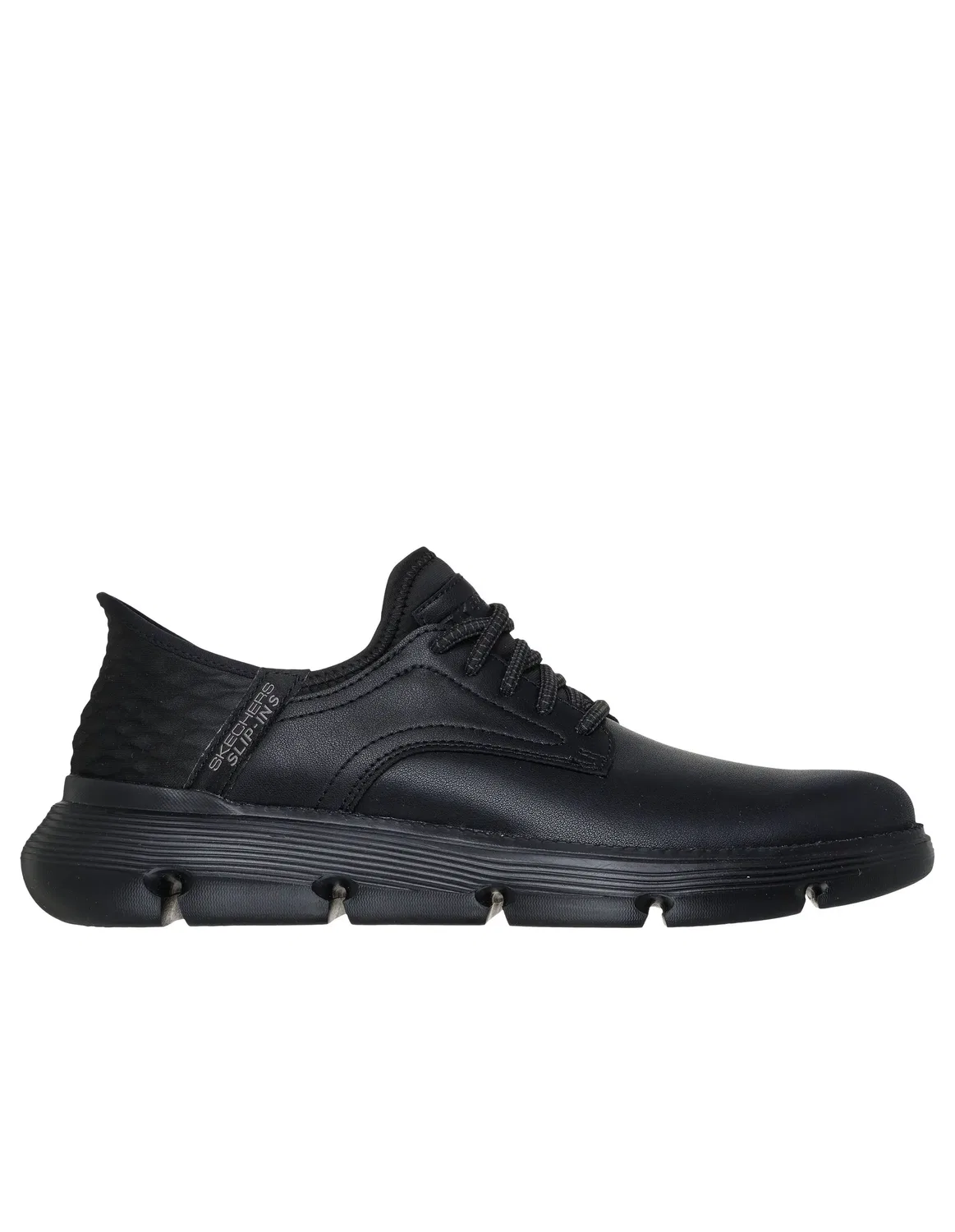 Слипперы со шнуровкой, Skechers, черный — фото 4