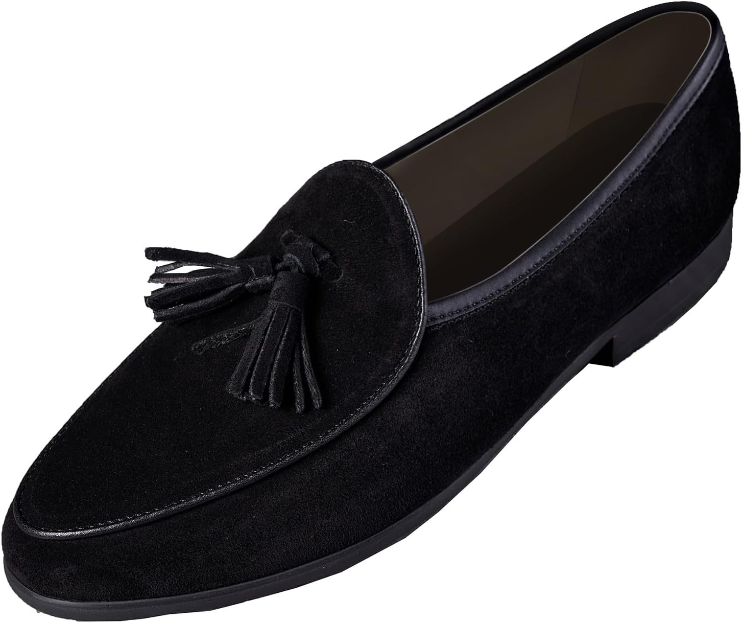 

Мужские лоферы Santimon, формальная обувь с отделкой кисточками, модные повседневные деловые лоферы типа пэнни, черный