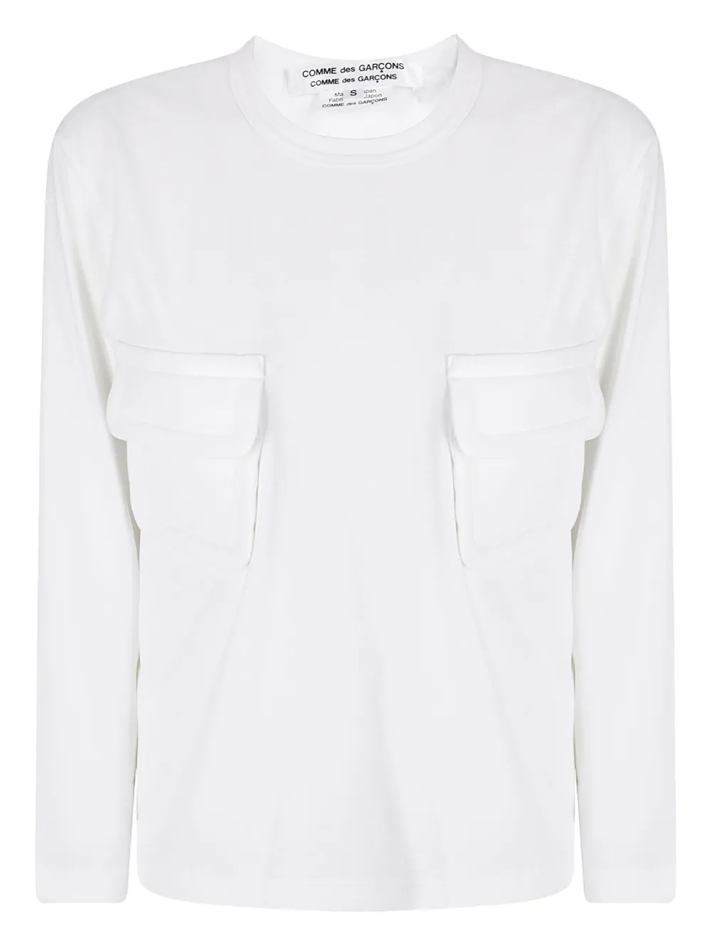 

Блузка с длинными рукавами и нагрудным карманом с клапаном Comme Des Garçons Comme Des Garçons, белый