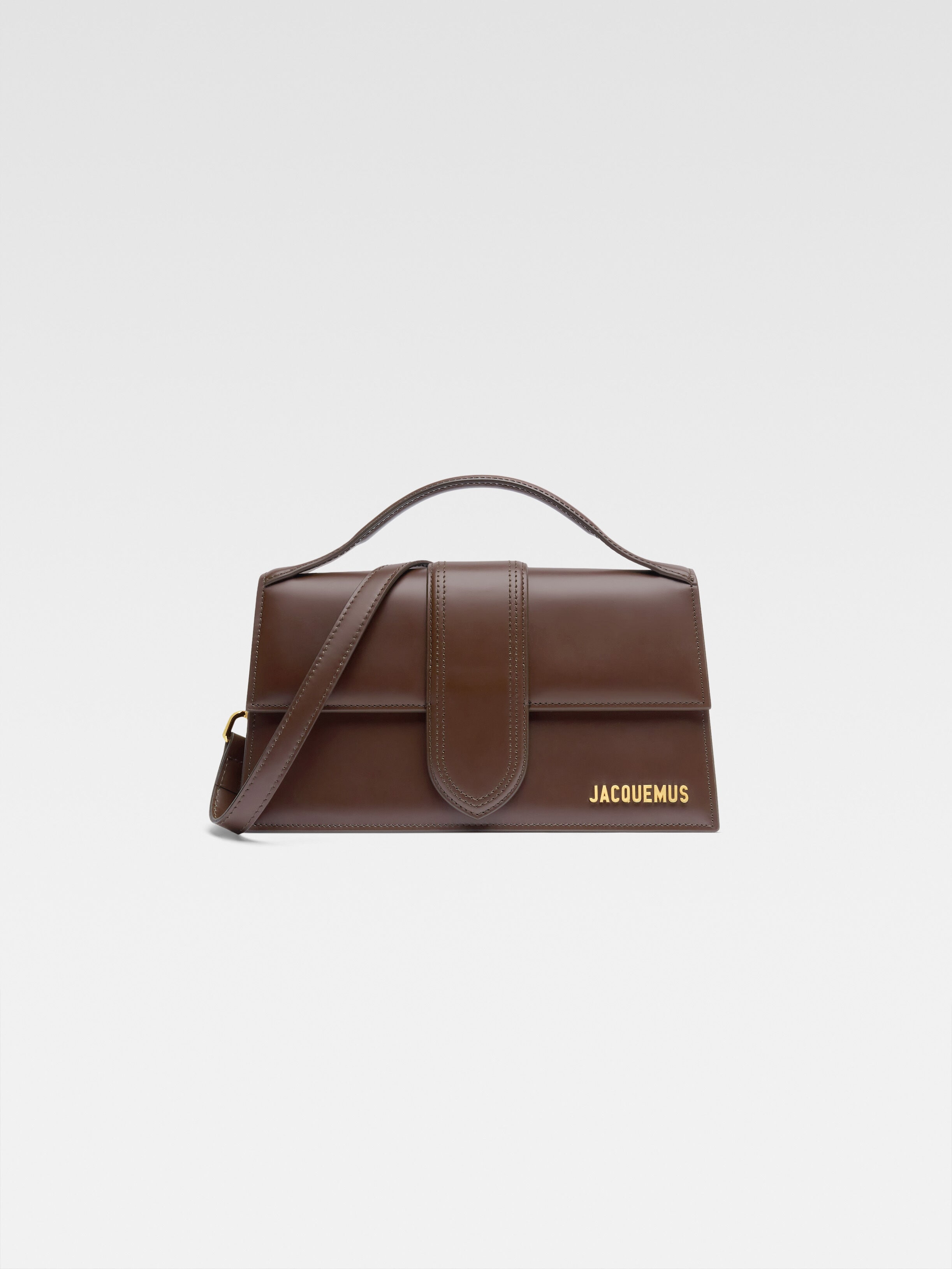 

Сумка-клапан через плечо JACQUEMUS The large Bambino, коричневый