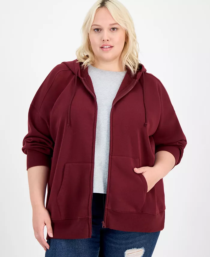 

Толстовка Trendy Plus с застежкой-молнией спереди и шнурком Hippie Rose, серебряный