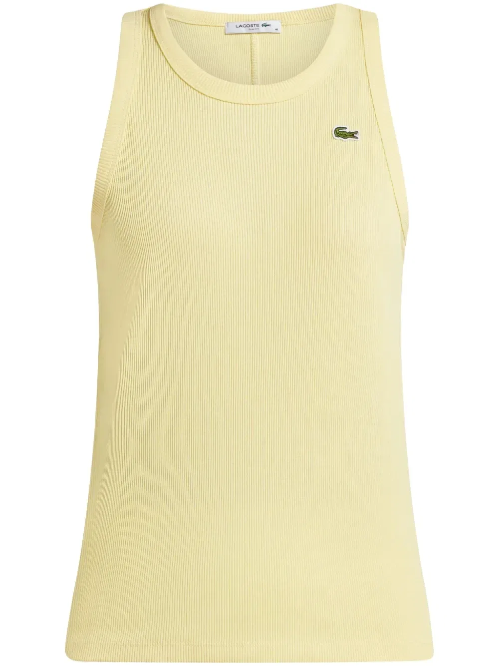 Топ Lacoste с логотипом, коричневый