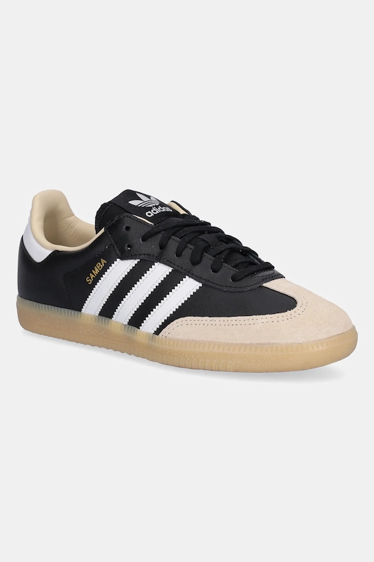 

Кожаные детские кроссовки Samba OG Adidas Originals, черный