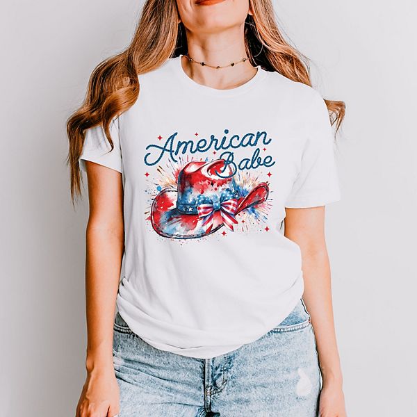 

Футболка American Babe Cowboy Coquette с коротким рукавом Simply Sage Market, White, Белый, Футболка American Babe Cowboy Coquette с коротким рукавом Simply Sage Market, White