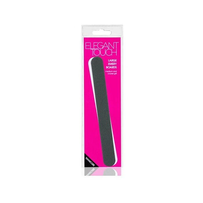 

Пилочка для ногтей Large Emery Boards Lima de Uñas Elegant Touch, Negro