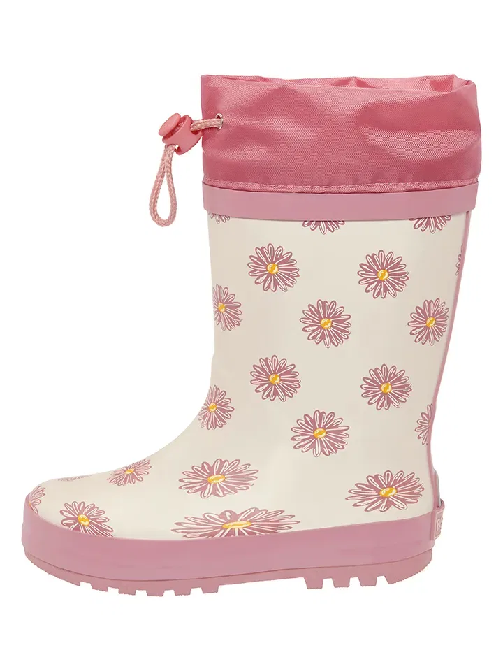 Резиновые сапоги с ромашками, Playshoes, розовый — фото 2