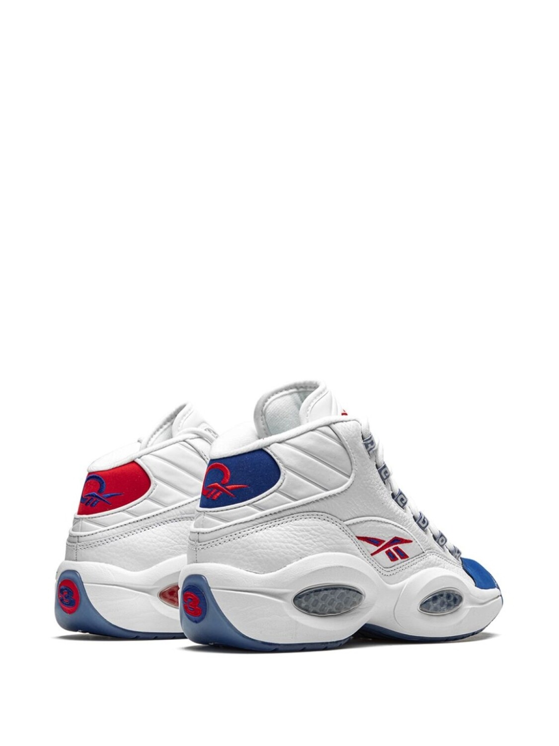 Кроссовки Reebok Question Mid FV7563, белый/синий/красный — фото 3