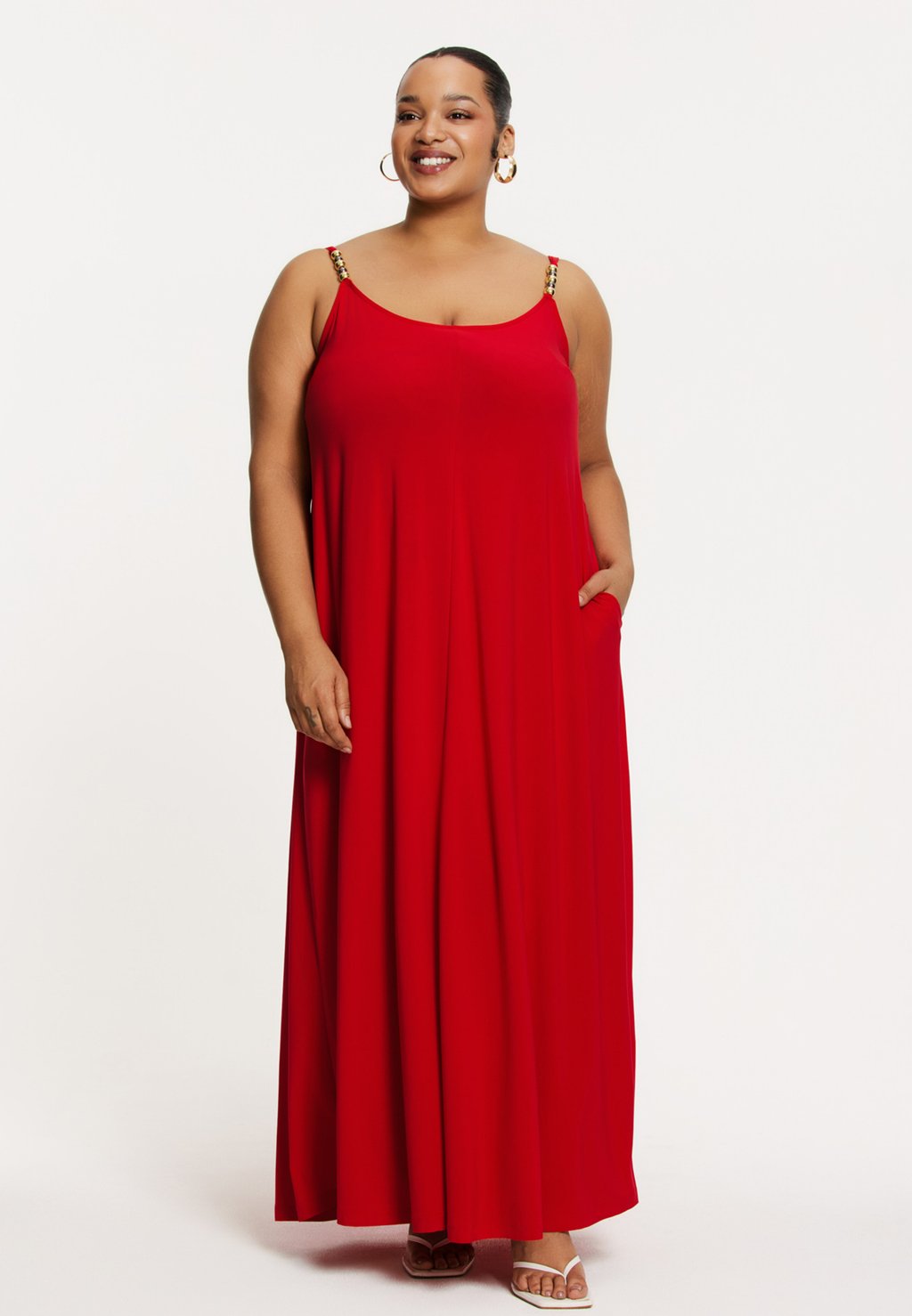 

Платье макси SLEEVELESS YOEK, красный