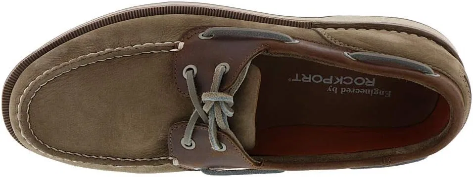 Мужские лоферы Rockport Ports of Call Perth K54692, коричневый (DK Brown Pull Up) — фото 3