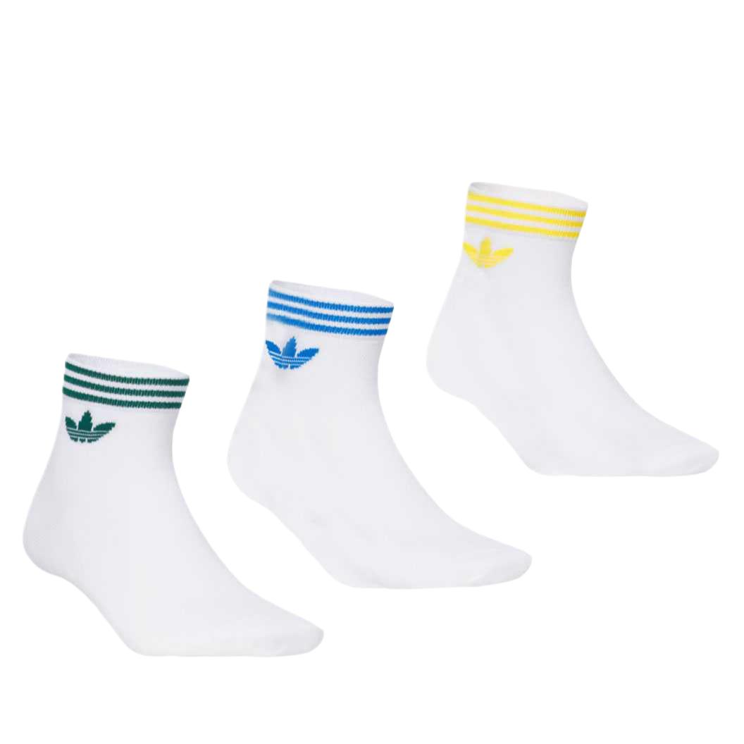 Женские носки TREF щиколотка 3 пары Adidas Originals, белый — фото 2