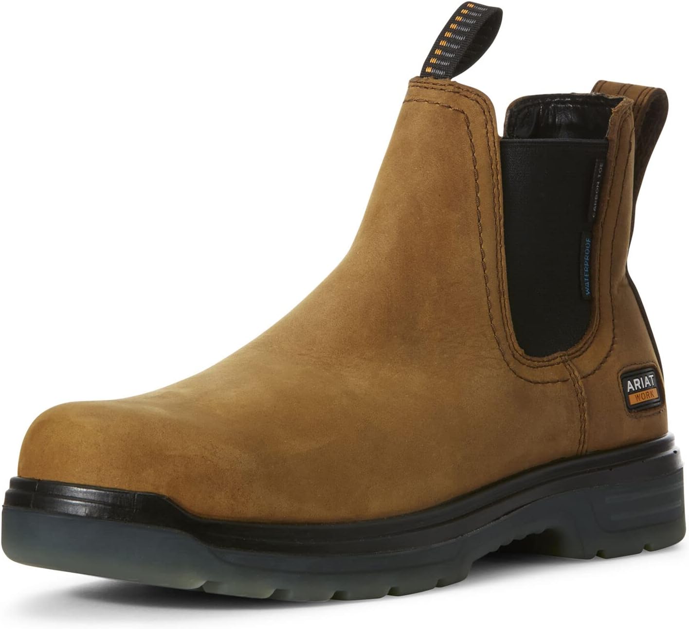 

Мужские ботинки Ariat Turbo Chelsea с водонепроницаемым верхом и углеродным носком, Aged Bark