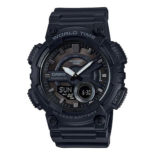 

Часы CASIO G Shock Quartz Sports Mens Black Analog, черный