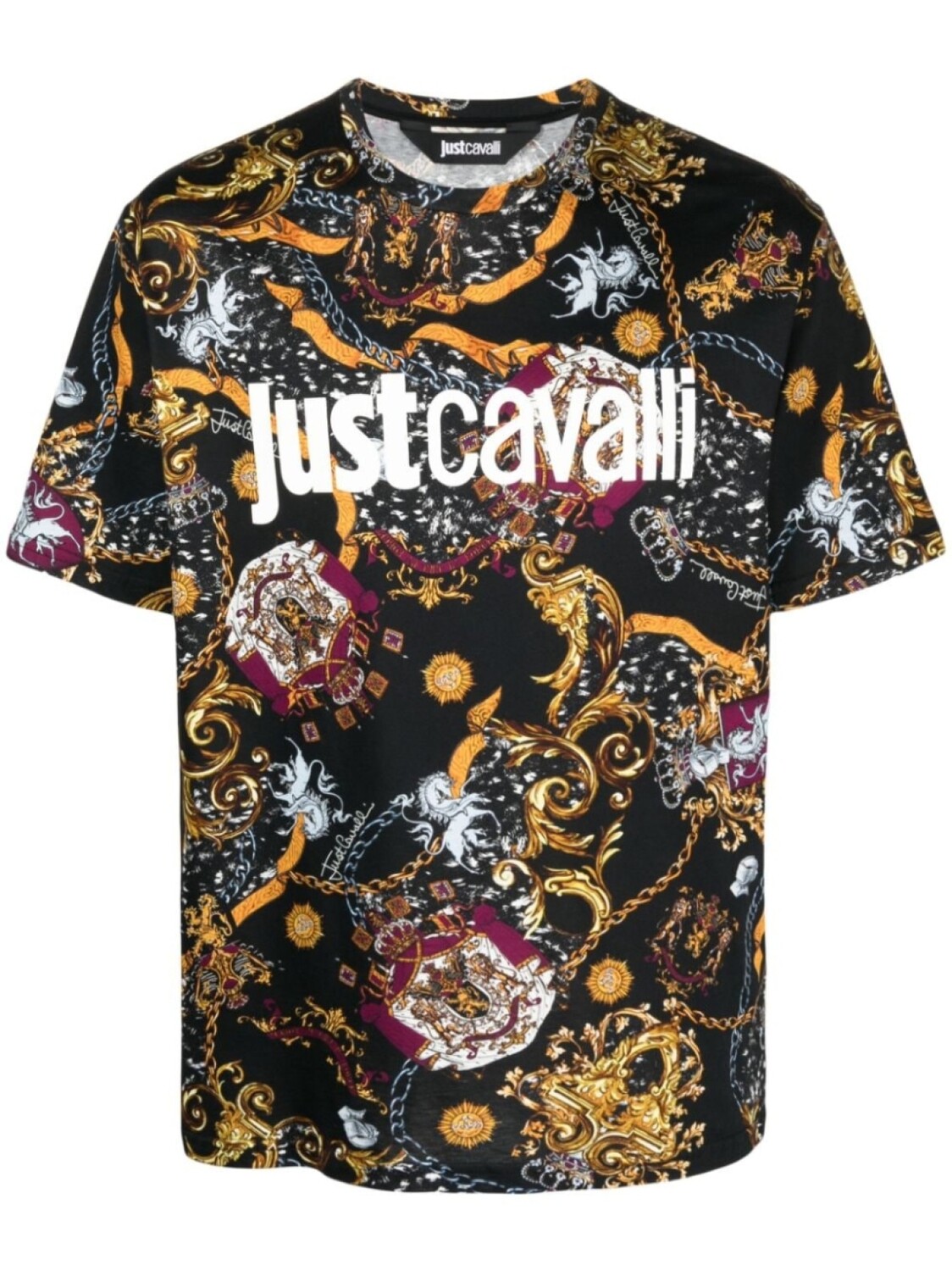 

Just Cavalli футболка с графичным принтом, черный