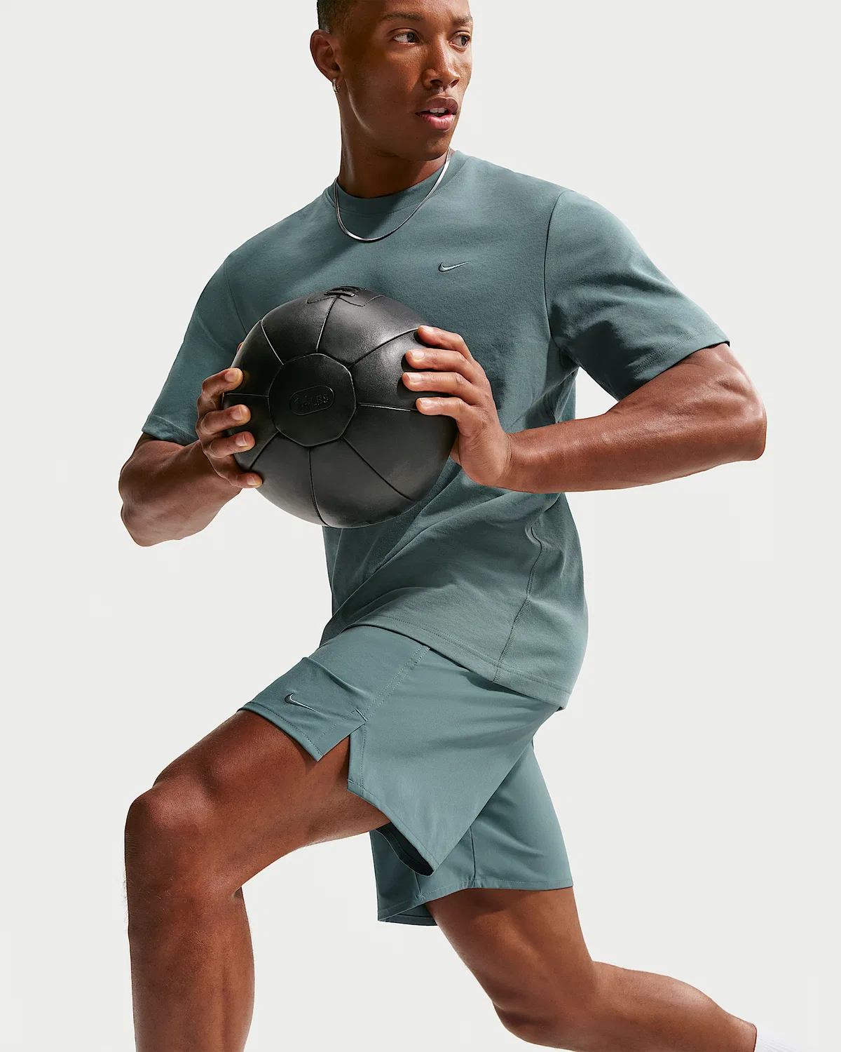 Мужские шорты Nike Unlimited Dri-FIT 7" Unlined Versatile, Mineral Slate/Black/Mineral Slate — фото 4