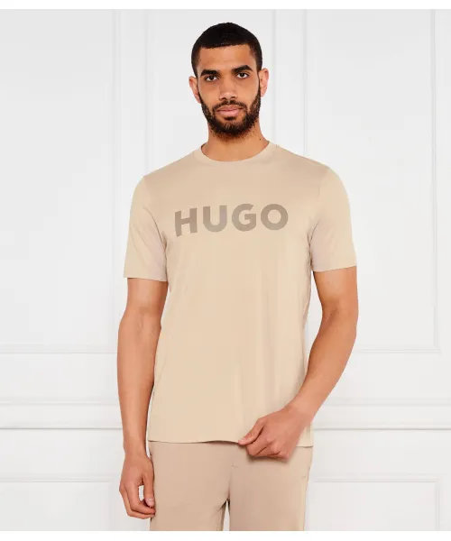 

Футболка dulivio Regular fit Hugo, бежевый