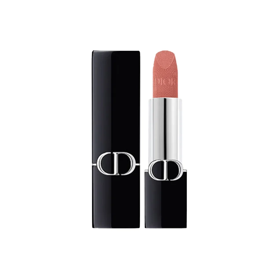 DIOR Vivid Blue Gold Sample: легкая в растушевке бархатная матовая пудра с натуральным финишем, увлажняющая, стойкая, без переноса, #100 Velvet-New Version