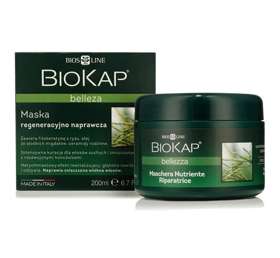 

Регенерирующая и восстанавливающая маска, 200 мл Biokap Bellezza, Lab Pharma