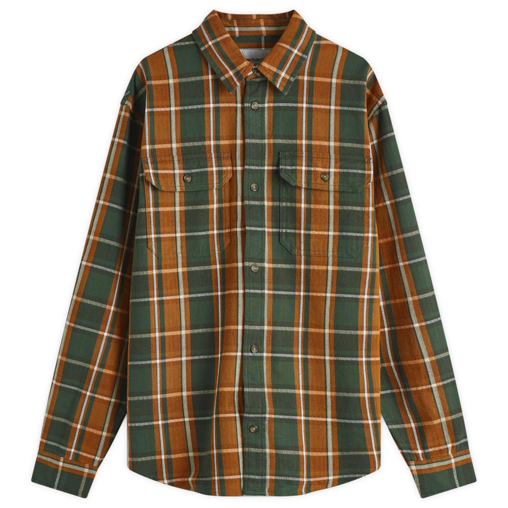 

Хобарт верхняя рубашка Carhartt Wip, цвет sycamore tree check
