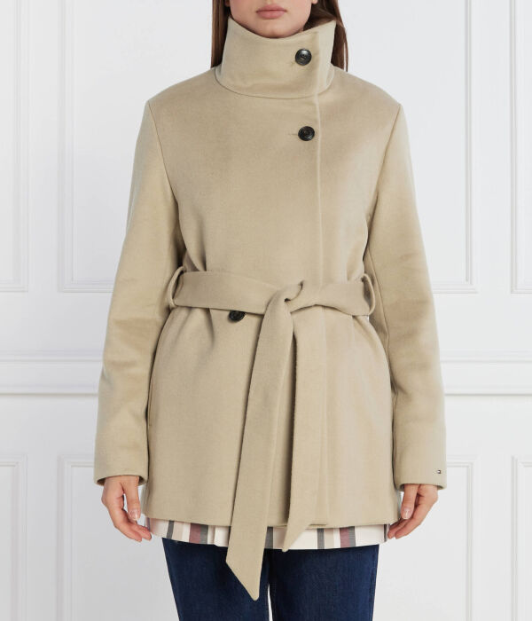 

Пальто Tommy Hilfiger с добавлением шерсти, бежевый