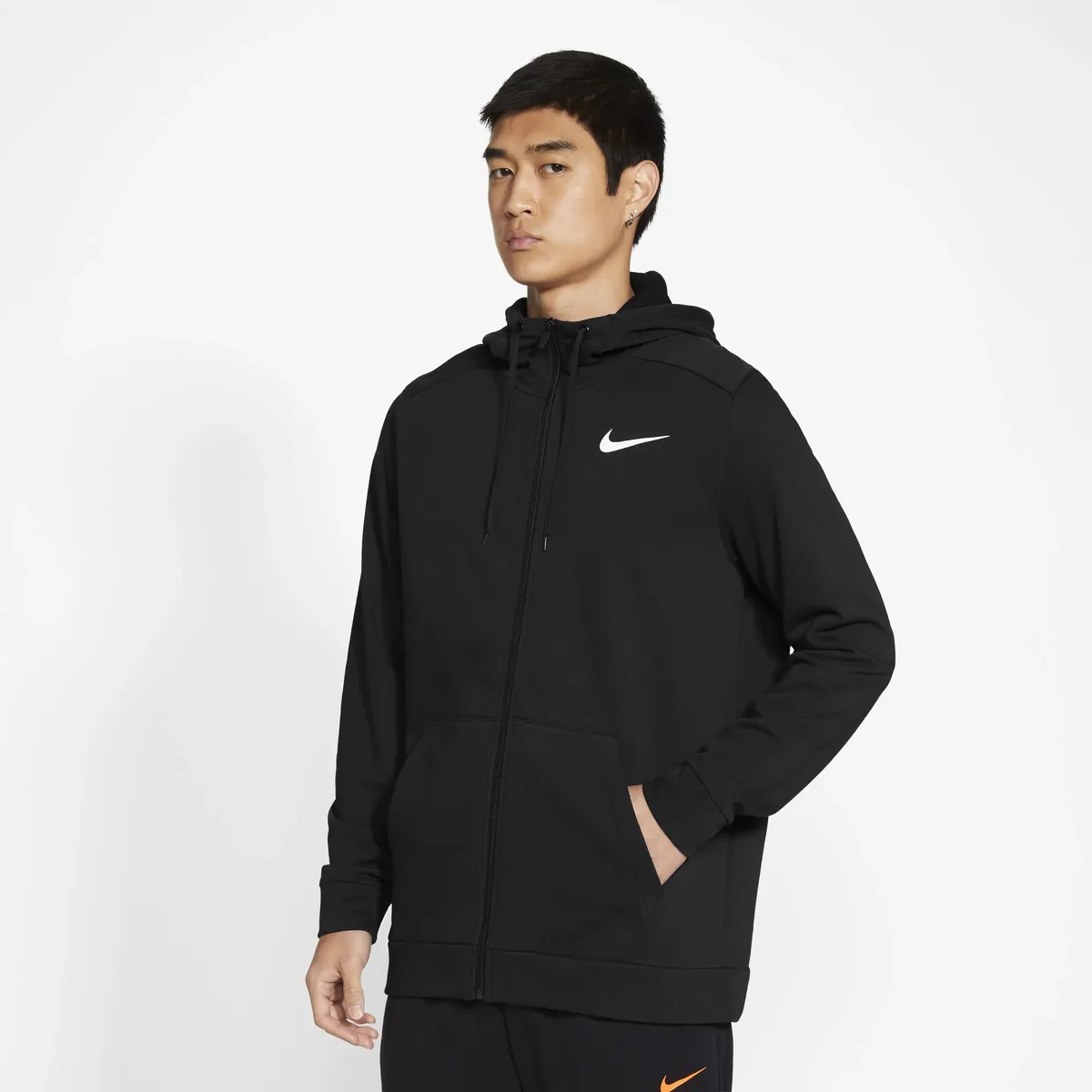 

Толстовка Nike с капюшоном "DRI-FIT MEN'S FULL-ZIP TRAINING HOODIE", черный