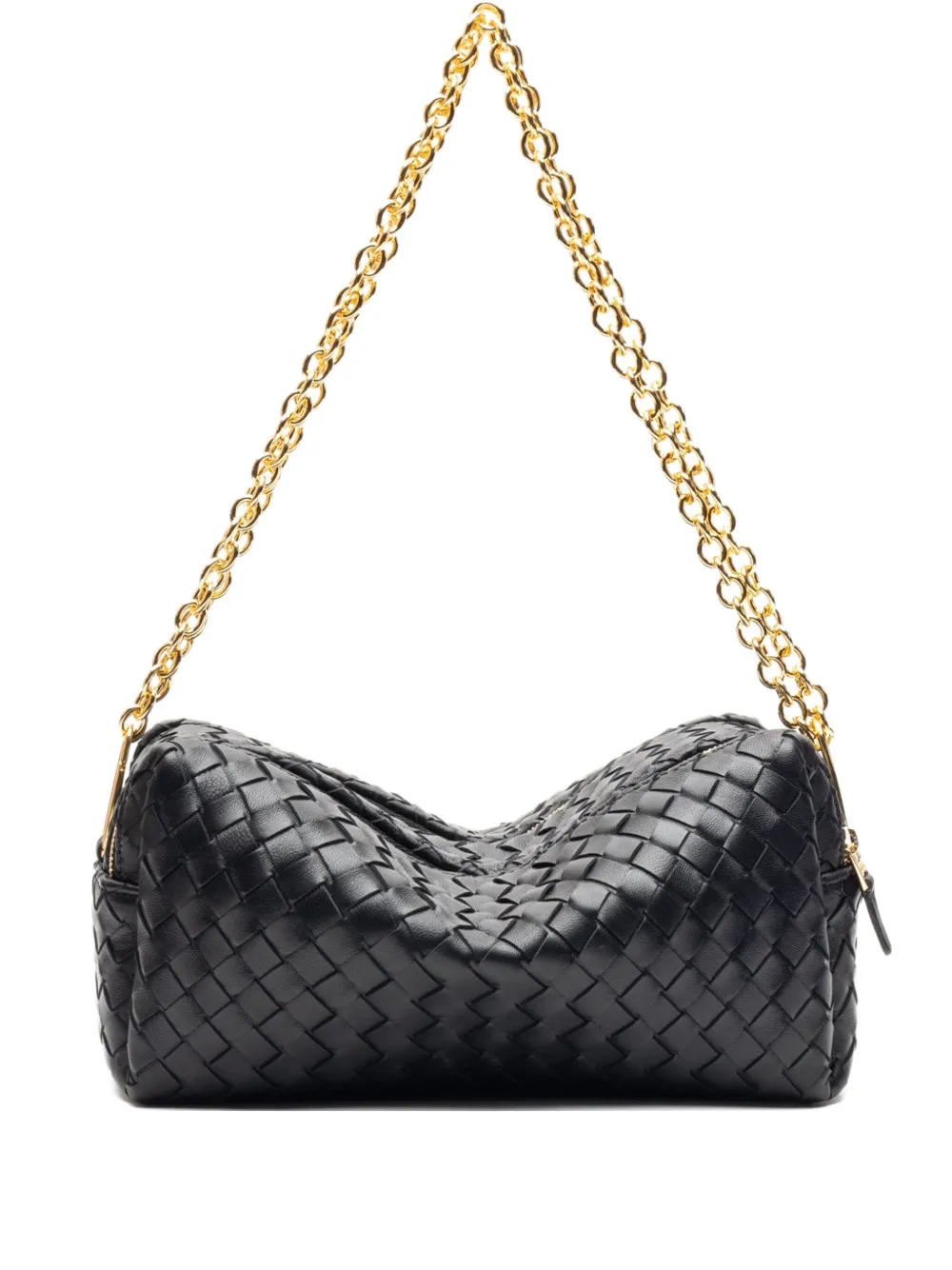 

Плетёный кроссбоди Trousse с цепочкой Elleme, черный