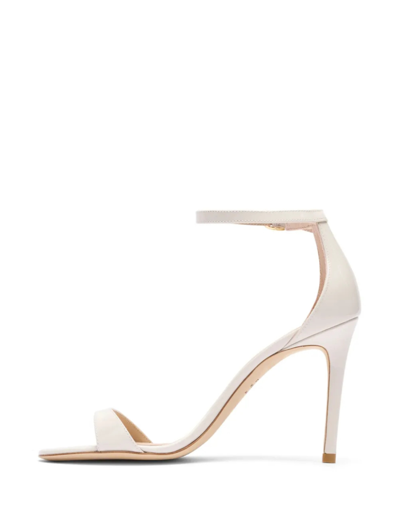 Сандалии Stuart Weitzman 100 мм Nudist II, нейтральный цвет — фото 4