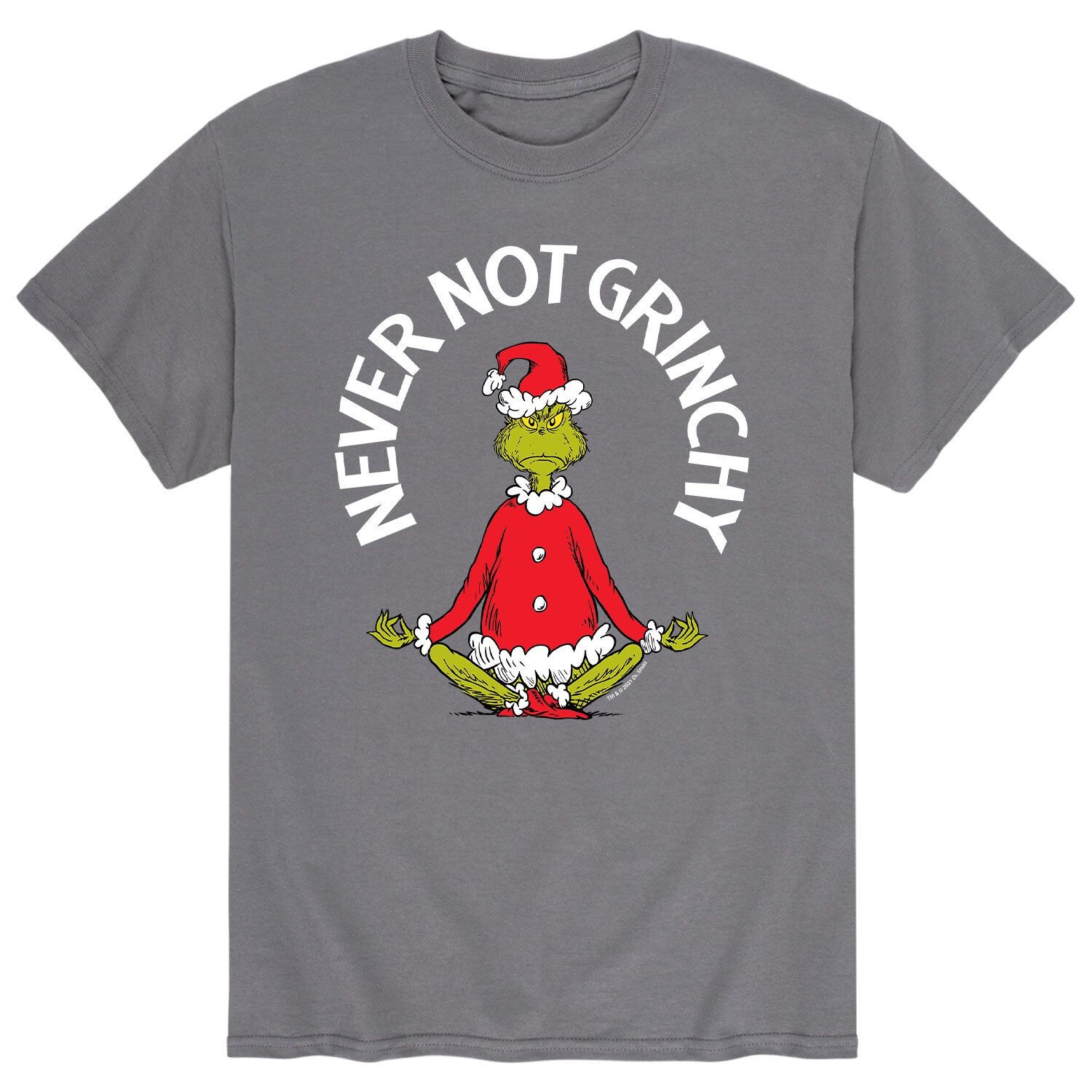 

Мужская футболка Доктор Сьюз Гринч "Never Not Grinchy" Licensed Character