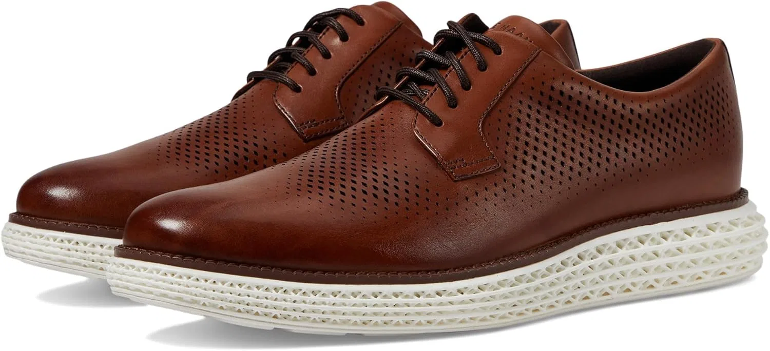 Оксфорды из натуральной кожи, Cole Haan, британский загар/белый