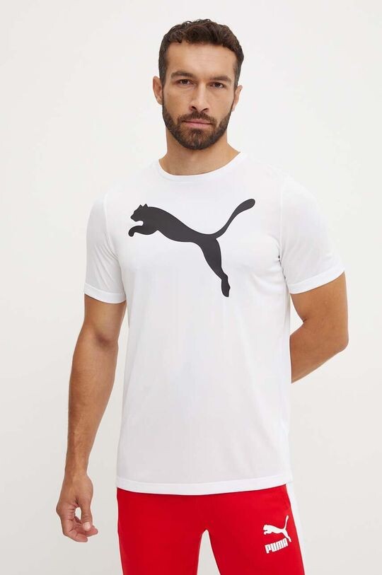 

Тренировочная футболка Active с большим логотипом Puma, белый
