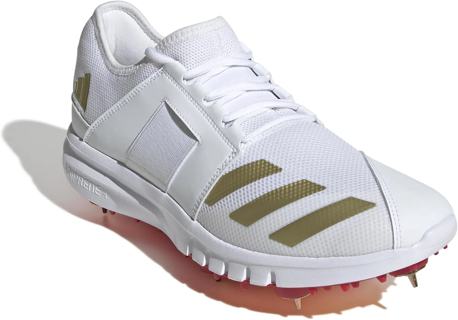 Мужские кроссовки Adidas Howzat Spike, Cloud White Gold Metallic Pure Ruby — фото 4