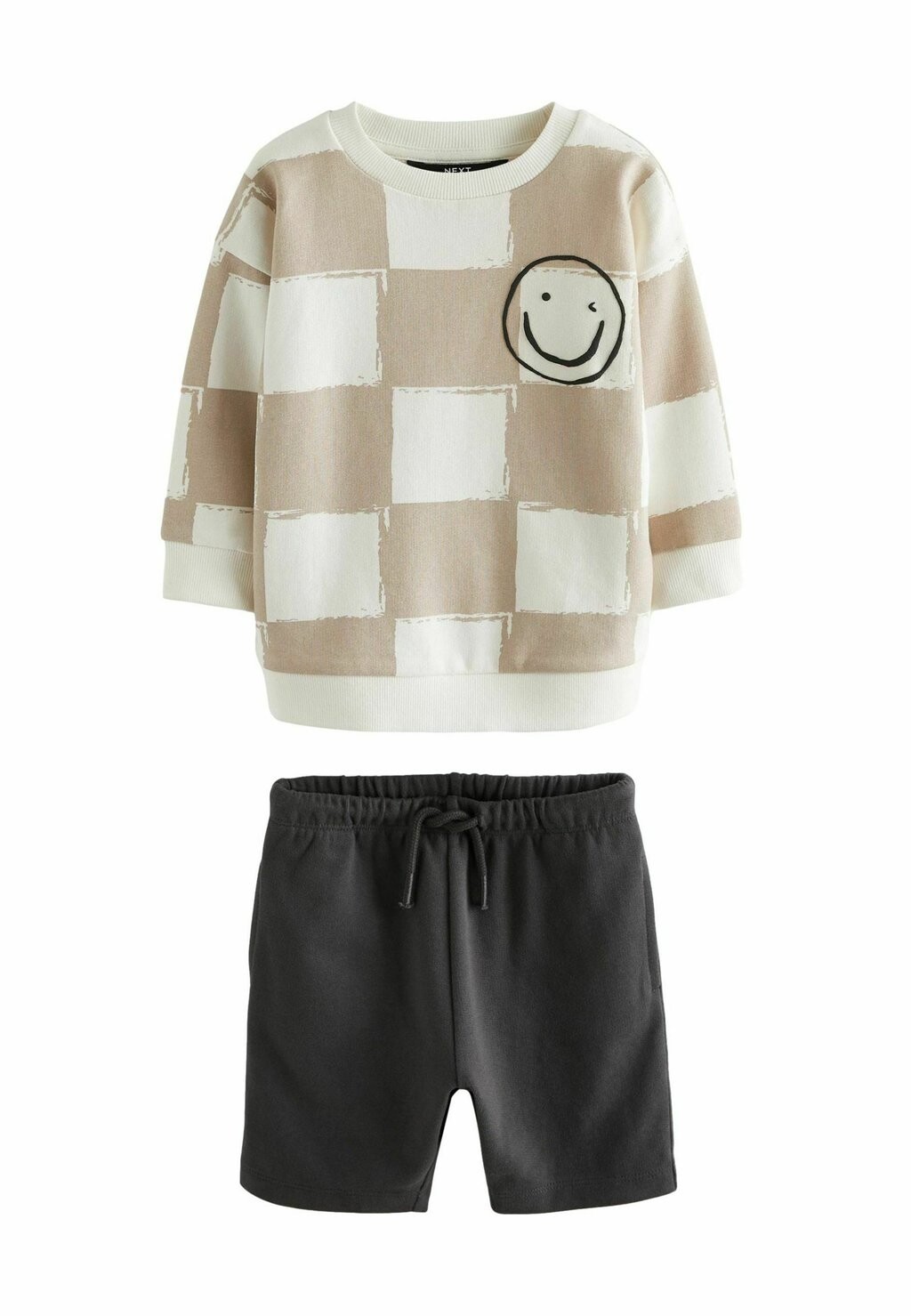 

Спортивные штаны OVERSIZED CHECK ALL-OVER PRINT SET Next, цвет stone