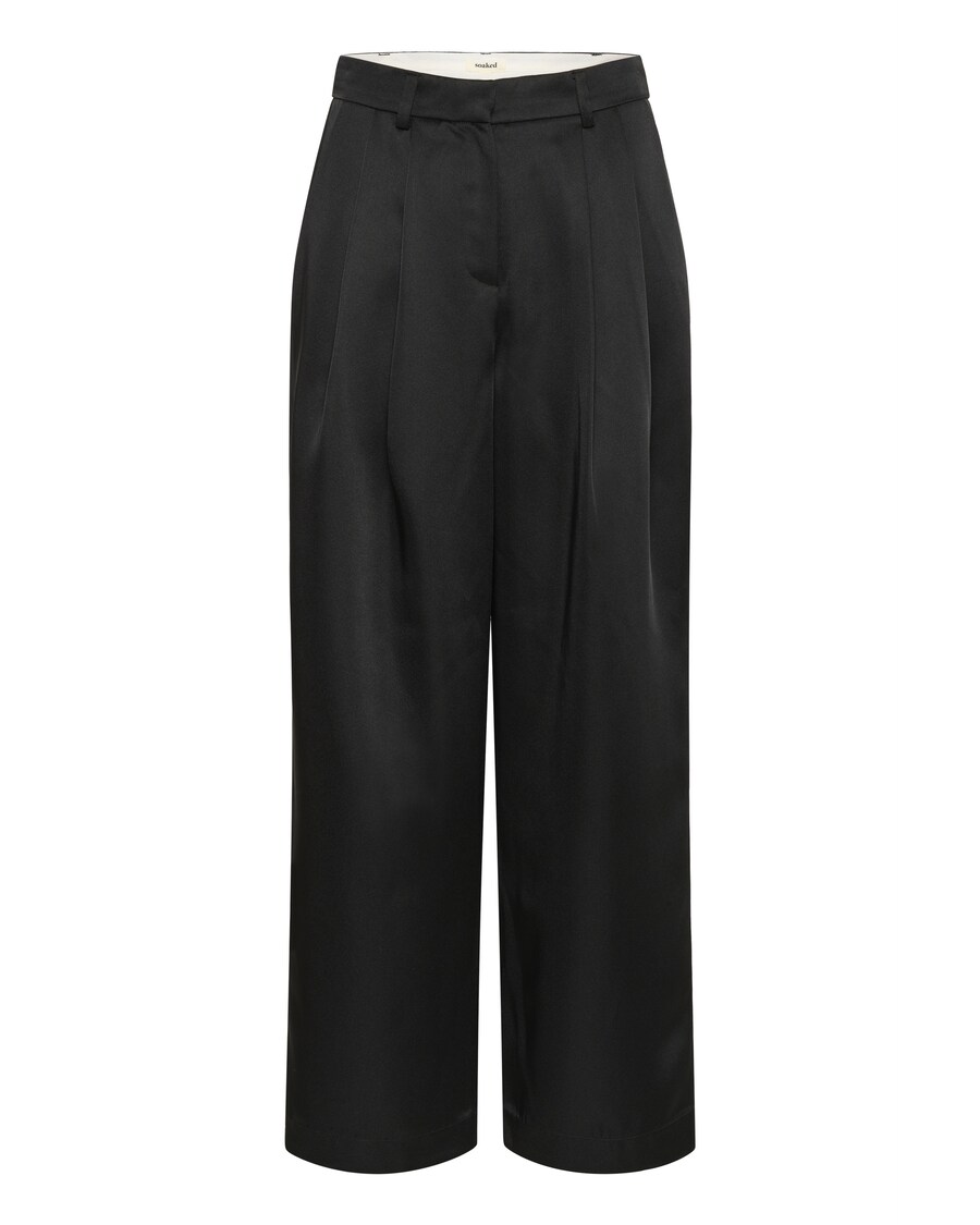

Широкие брюки со складками спереди SOAKED IN LUXURY, черный