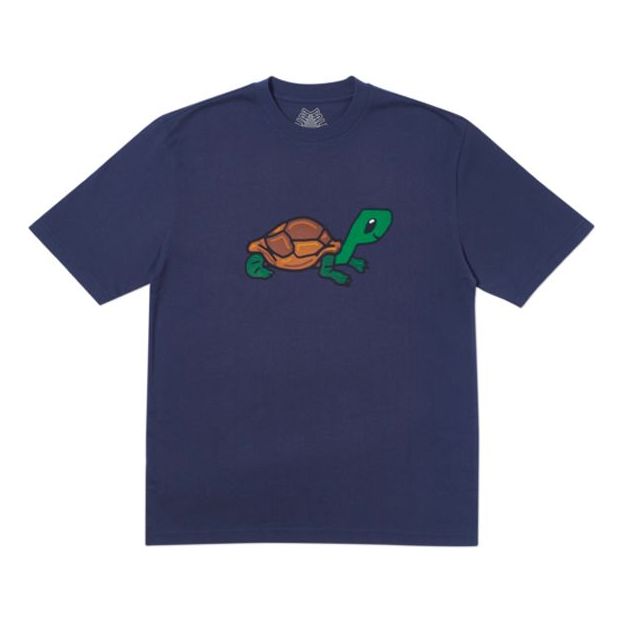 

Футболка PALACE Purtle Navy animal Turtle Cartoon Short Sleeve Unisex Dark Blue, синий