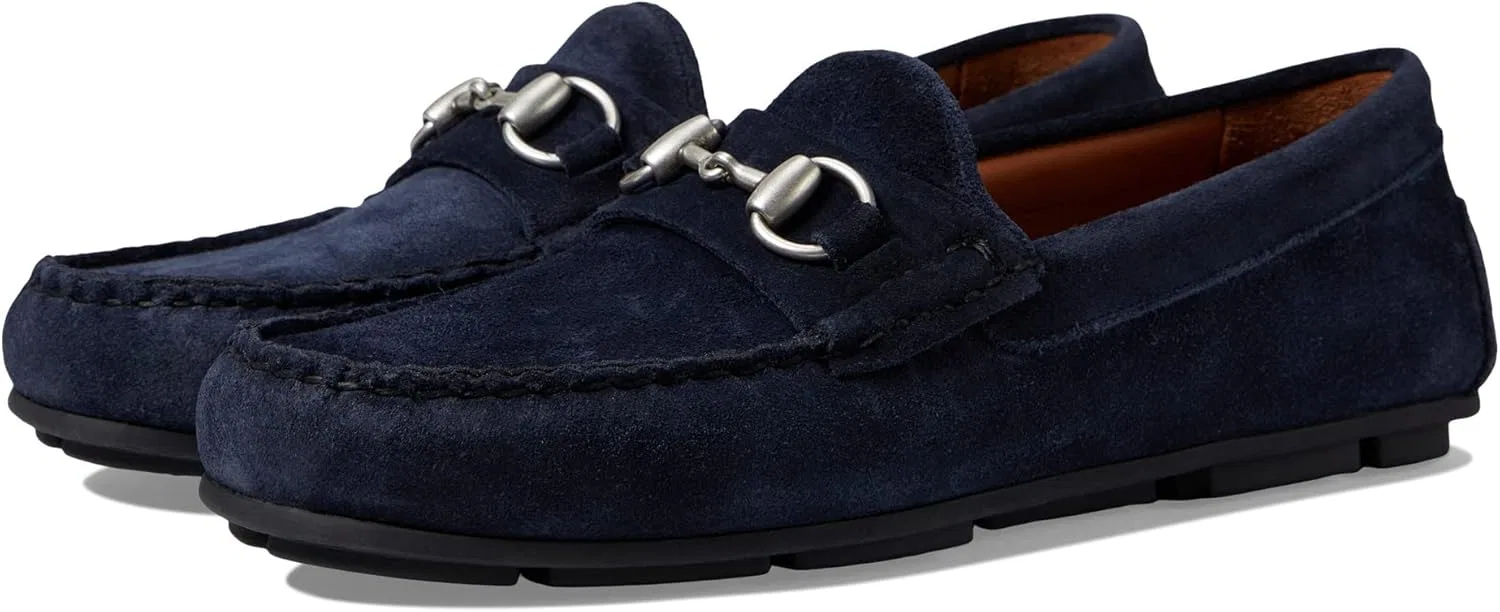 Мокасины мужские Allen Edmonds, замша цвета navy