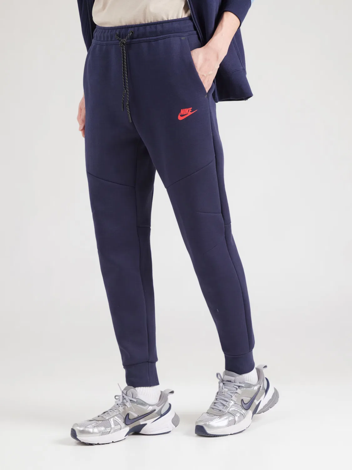 Зауженные брюки 'TCH FLC' Nike Sportswear, Navy — фото 3