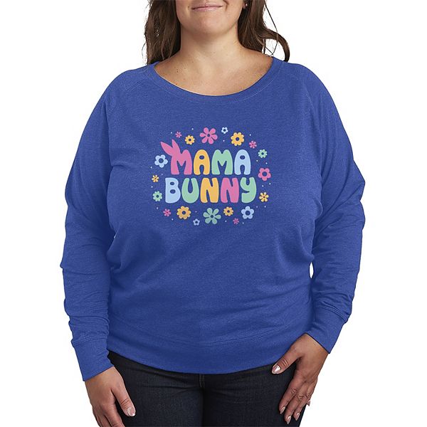 

Футболка с длинным рукавом French Terry Plus Size Mama Bunny Licensed Character, Heather Royal Blue, Синий, Футболка с длинным рукавом French Terry Plus Size Mama Bunny Licensed Character, Heather Royal Blue