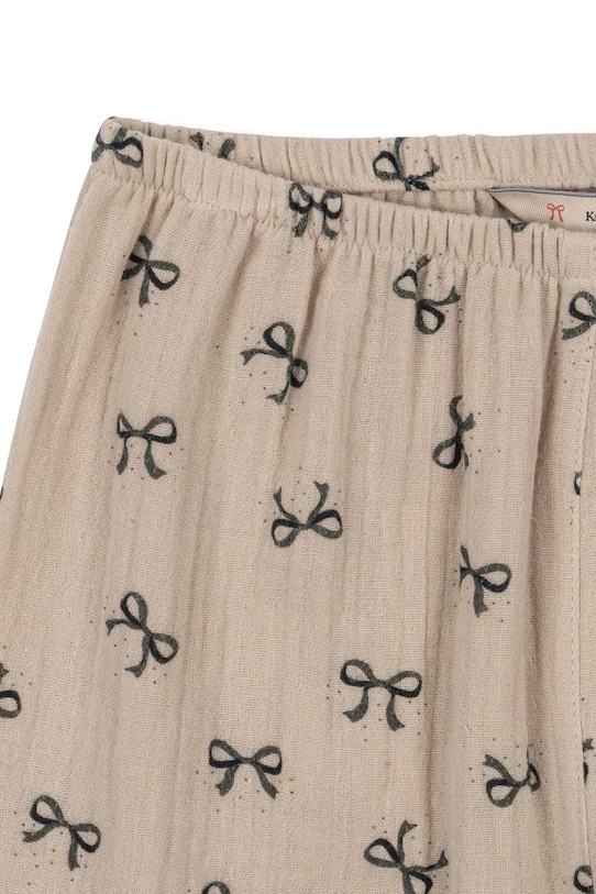 Детские хлопковые брюки COCO PANTS GOTS Konges Sløjd, бежевый — фото 3