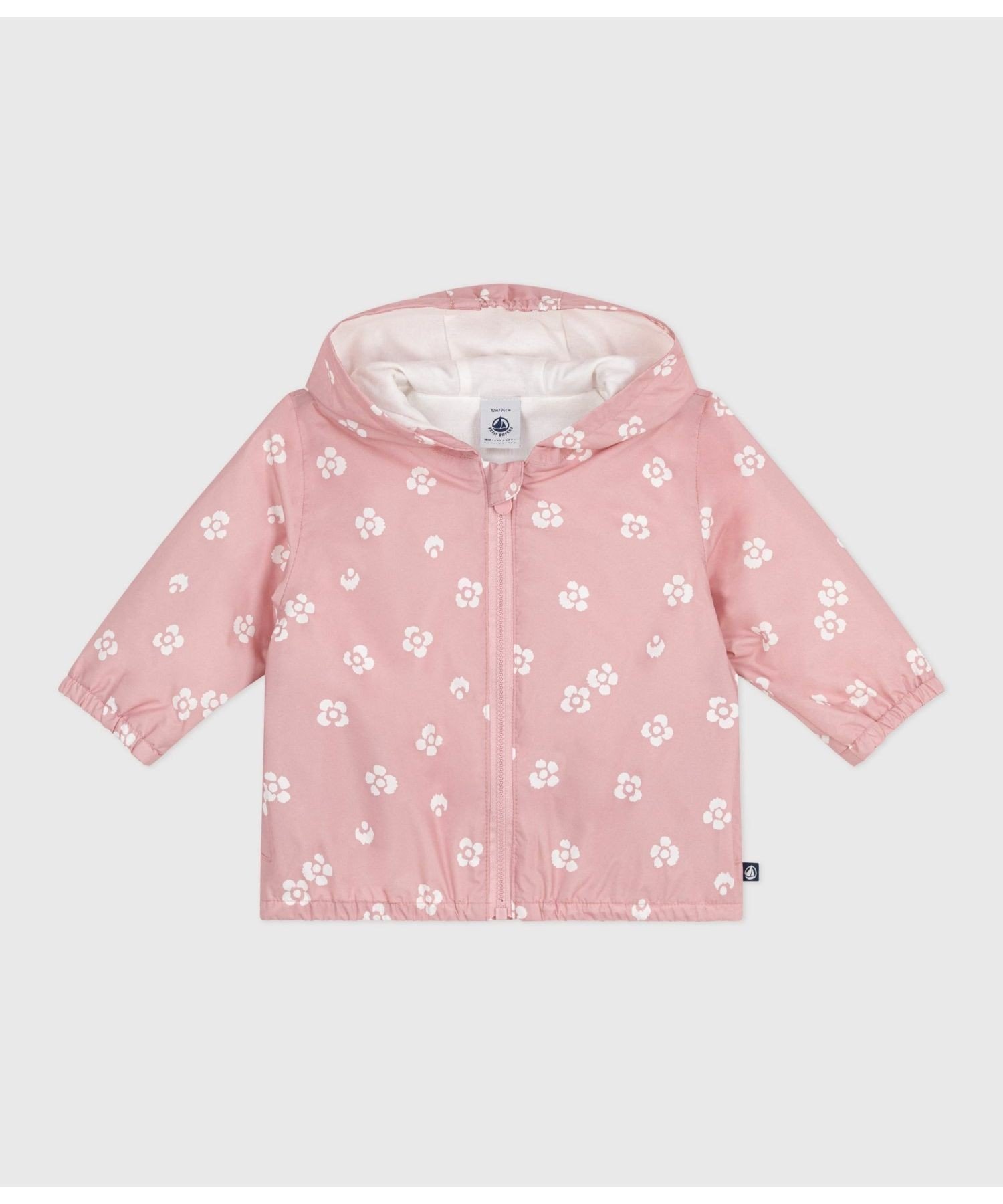 Ветровка PETIT BATEAU, Light pink/off white